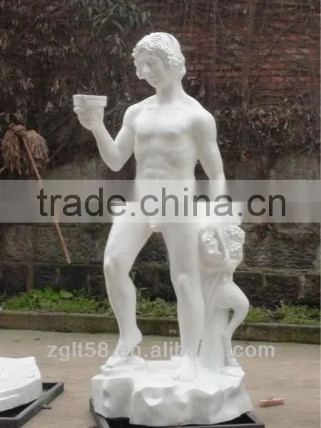 White Fiberglass Statue