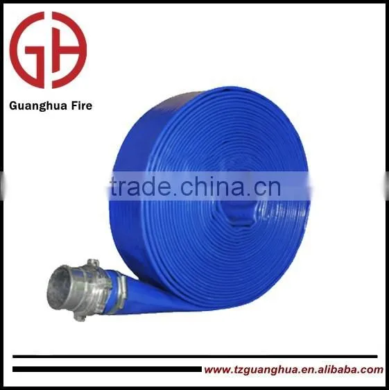 China High Quality Pvc Layflat Canvas Fire Hose for Fire Fighting photo-4