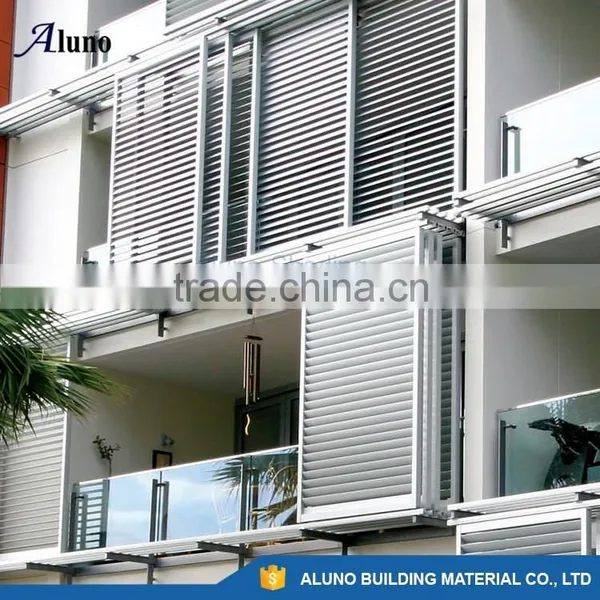 Australia Aluminium Louvre Sliding Screens/Aluminium Sliding Shutters for Apartment