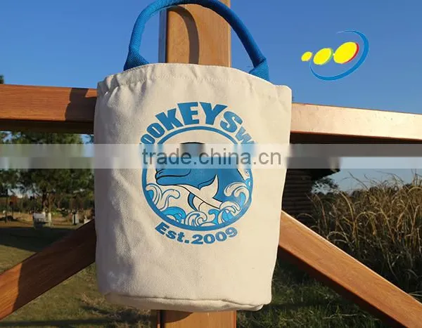 Recyclable Canvas Bag Round Bottom Bag photo-4
