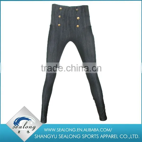 2016 New Arrival Shaoxing Wholesale Hot Sell Body Wearing Knitting Woman Jeans Leggings for Ladies Quality Choice photo-4