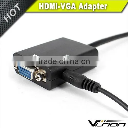 HDMI Male to VGA HD-15 15 Pin Male Adapter Cable Cord for DVD HDTV photo-6