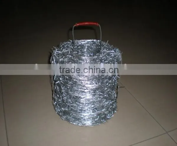 galvanized barbed wire
