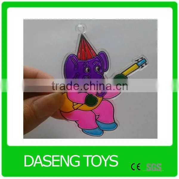 Clear Plastic Christmas Suncatcher Painting Craft
