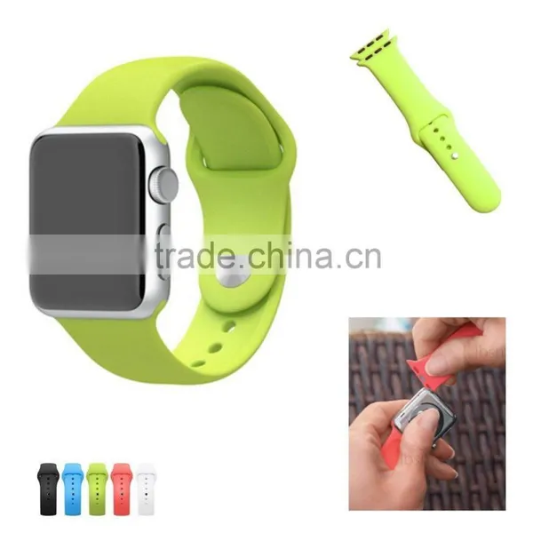 Substitutable Replacement 38mm Silicone Watchband for Iwatch Silicone Strap