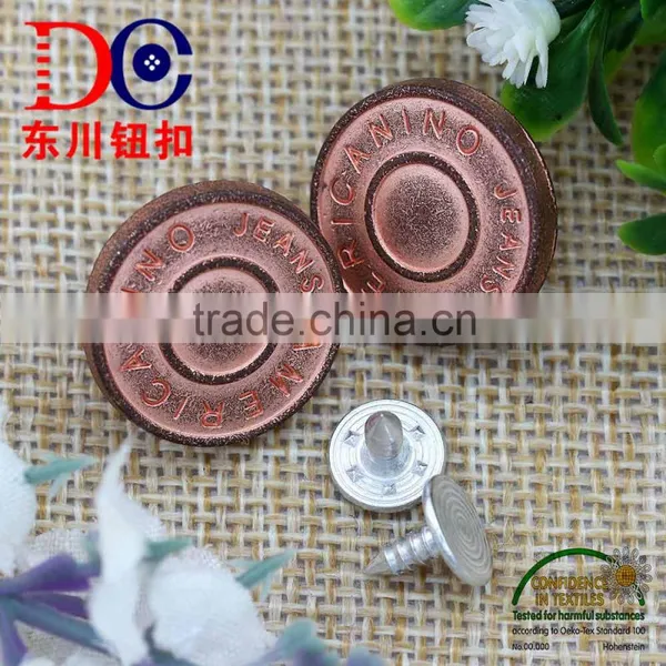 Screw Trousers Silver Metal Jeans Hook Buttons, Alloy Shank Buttons photo-5