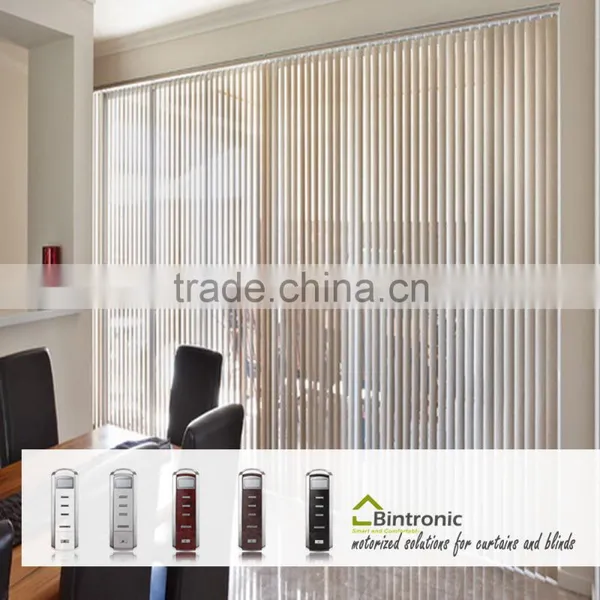 Bintronic Taiwan Sun Shade Motor Motorized Vertical Blinds Smart Home Electric Curtain Track photo-5