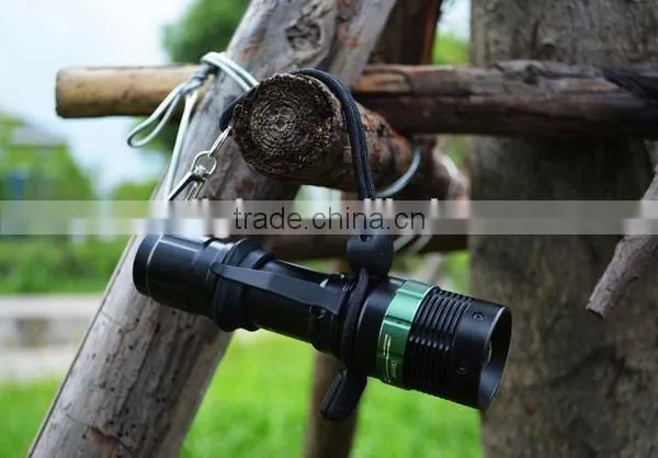 POPPAS T820 Hot Sale XPE Led Adjustable Focus Aluminum Police Security Led Flashlight photo-2