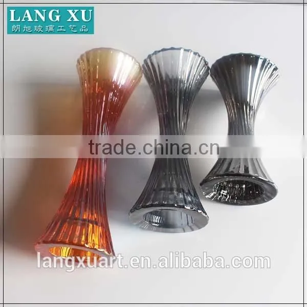 More Sizes Tall Glass Candle Holders Long-stemmed Glass Candle Holder photo-4