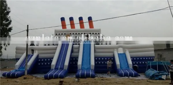 Hot Sale High Quality Inflatable Pirate Ship Yacht, Inflatable Castle Titanic Slide, Inflatable Combo Slide Supplier's Choice photo-5