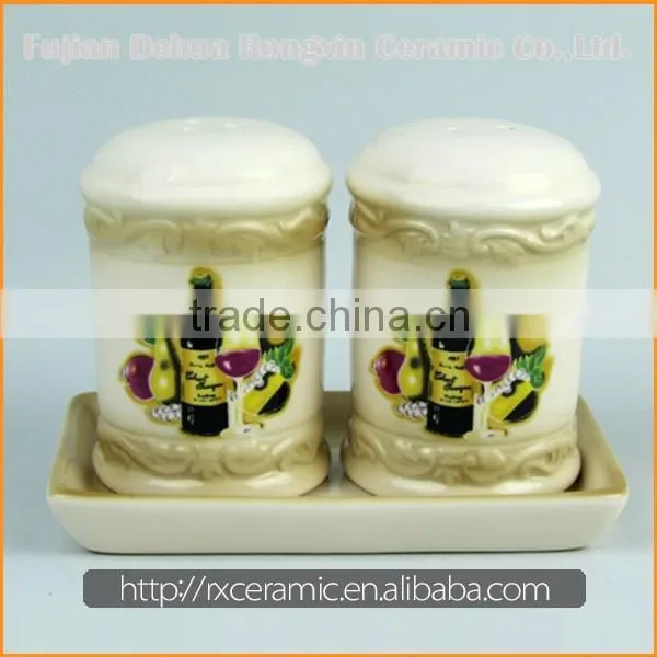 Professional Manufacturer Wholesale Pottery Condiment Set photo-3