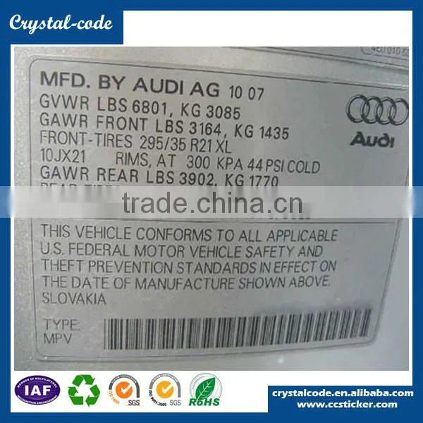 Auto Parts Description Label Stamping Derectly on the Auto Parts photo-3