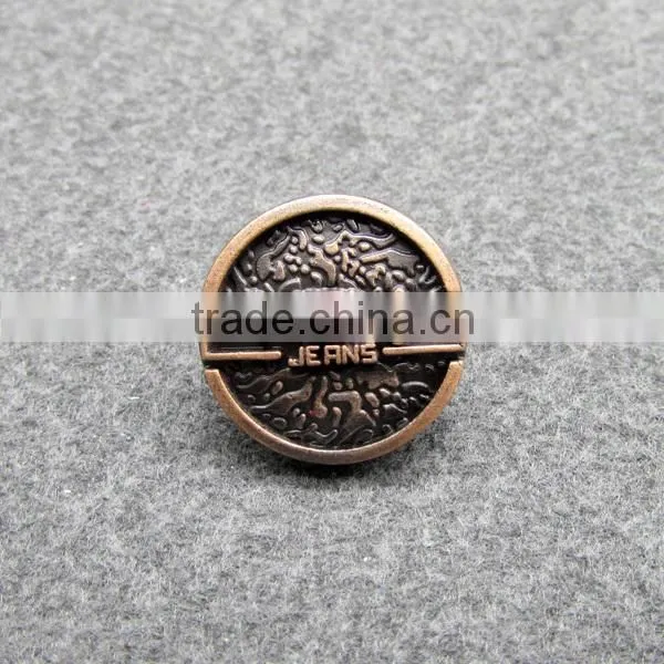 20mm Cheap Copper Plated Alloy Button for Garment photo-2