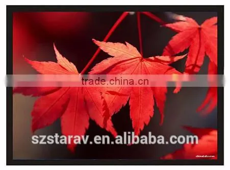Multi-format Frame Projection Screen With Aluminium and Velvet for Home Theater Meeting Room Use photo-5