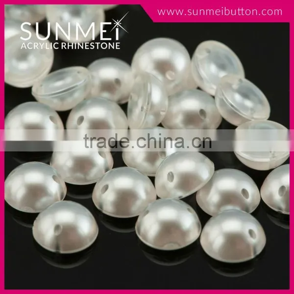 Hot Sell Acrylic Plastic Sew on Half Pearl Beads photo-6