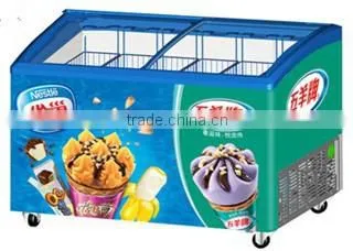 Double Door Sliding Glass Door Ice Cream Freezer With CE photo-4