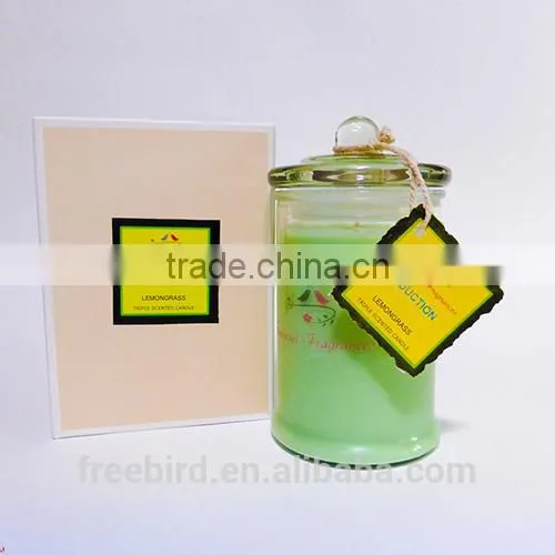 Home Decoration Metro Jars Candle Glass With Lid photo-2