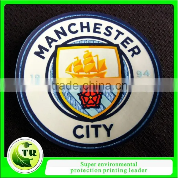 Silicone Heat Transfer Badges for Soccer Team Jersey