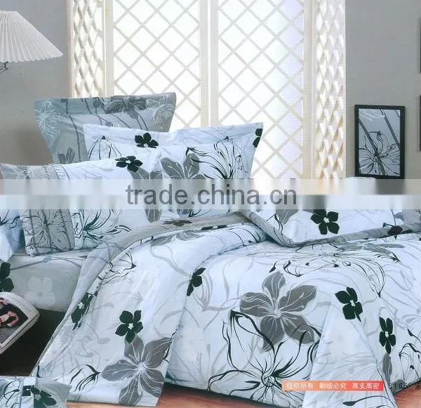 100% Cotton Canada Bed Linen Duvet Cover Set/nice Print Bed Cover Set