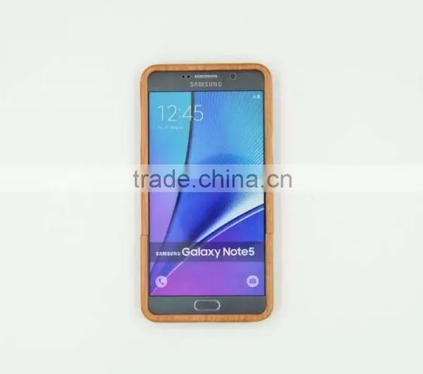 Handmade Real Carved Wood Wooden Phone Case Cover Shell For Samsung Galaxy Note 5 photo-2
