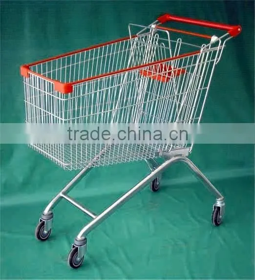Hot Sell Red Supermarket Trolley photo-2