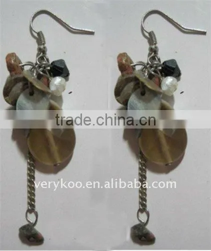 Imitation Jewelry,shell Bead Earring FCM-10024