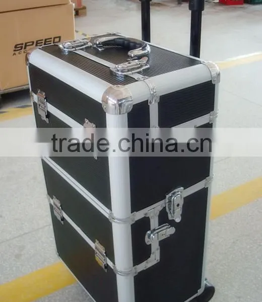 ABS Trolley Case With Drawers,pilot Case Trolley With EVA Inner,luggage Trolley Cases