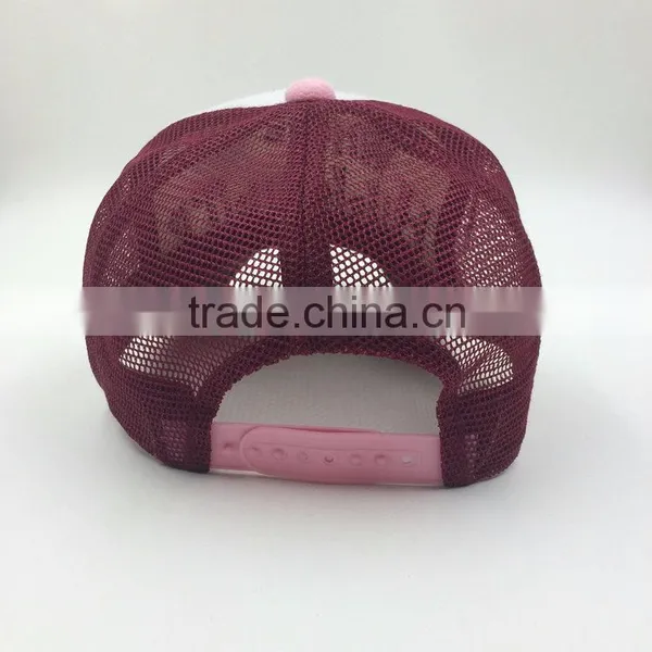 Cotton Towelling EMB and Rubber Print Worn Out Trucker Mesh Cap photo-3