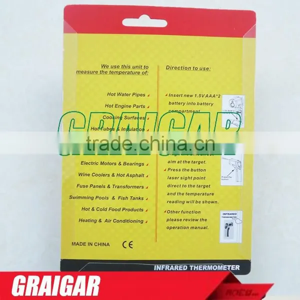 NEW Graigar GR320 Non-Contact Laser Gun Infrared Digital IR Thermometer -50 C ~ 330 C Support OEM photo-6