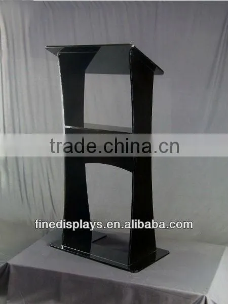 Black Acrylic Lectern School Lectern (AL-A-0160)