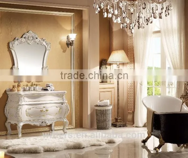 High end solid wood bathroom vanity cabinet WTS821