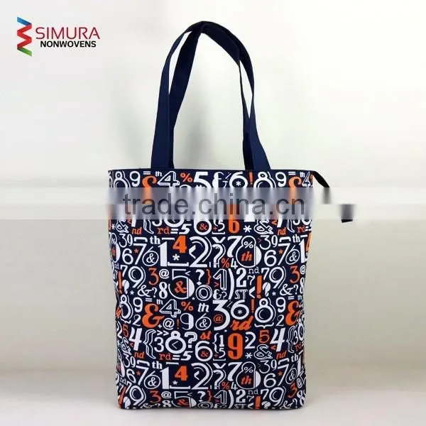 Polyester Tote Bag With Zipper Closing photo-4