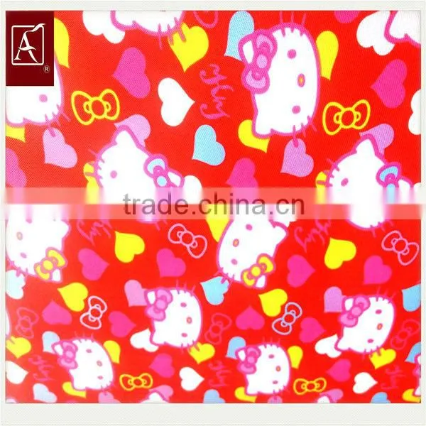 100% Polyester Pvc Coated Printed Bag Fabric
