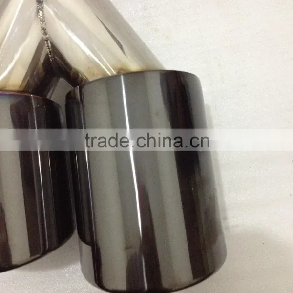 Most Popular Black Titanium Coated Universal Exhaust Tips/muffler Pipes photo-5