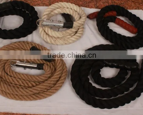 Linen /hemp Crossfit Battle Rope photo-2