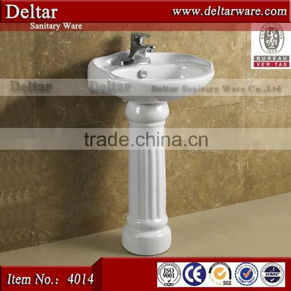 Chaozhou Porcelain Basin With Floor, Wash Basin With Stand for Sale, Basin Pedestal in Top Quality photo-2