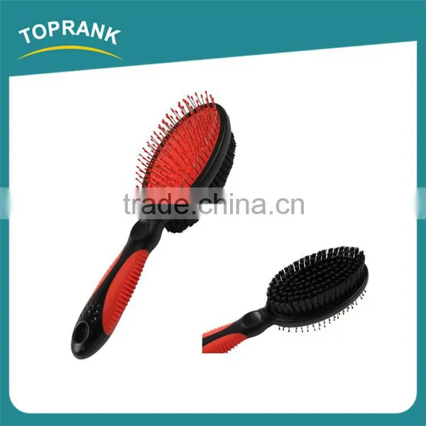 Cheap Pet Cleaning Grooming Products Red Dual Purpose Pet Dog Grooming Brush
