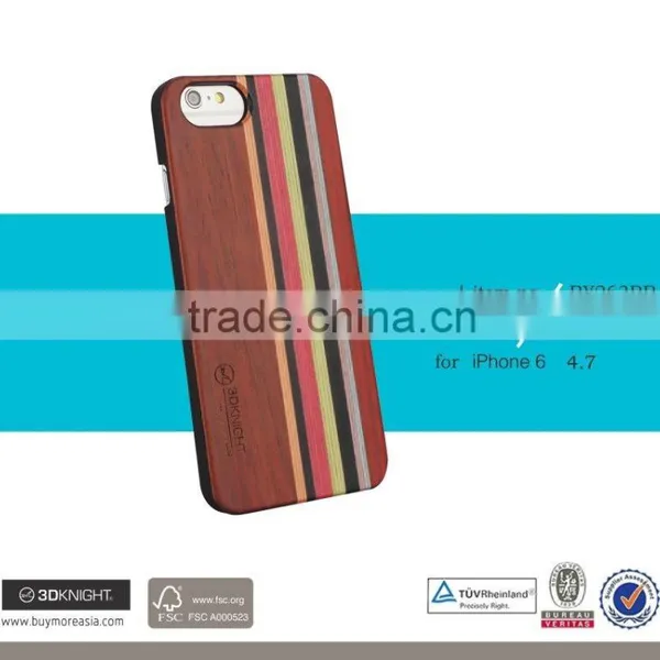 3D Knight Factory Wholesale OEM ODM Custom Hard Back Real Rosewood Wooden Mobile Phone Cover for IPhone 6s Wood Bamboo Case photo-2