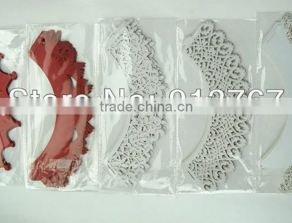 Laser Cut Hollow Out Pearl Party Greaseproof Paper Lace Paper Wedding Gift Cupcake Wrappers photo-2
