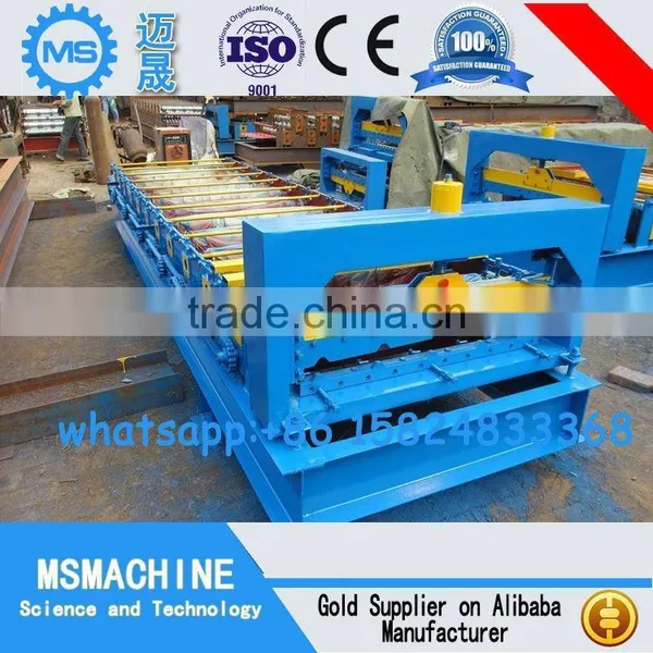 Trapezoidal and Corrugated Roofing Tiles Forming Machine Rolling Press for Roof Sheet photo-2