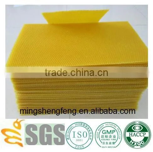 2016 Pure Beeswax Foundation Sheet Bee Wax Sheet for Sale Plastic Beeswax Comb Foundation photo-3