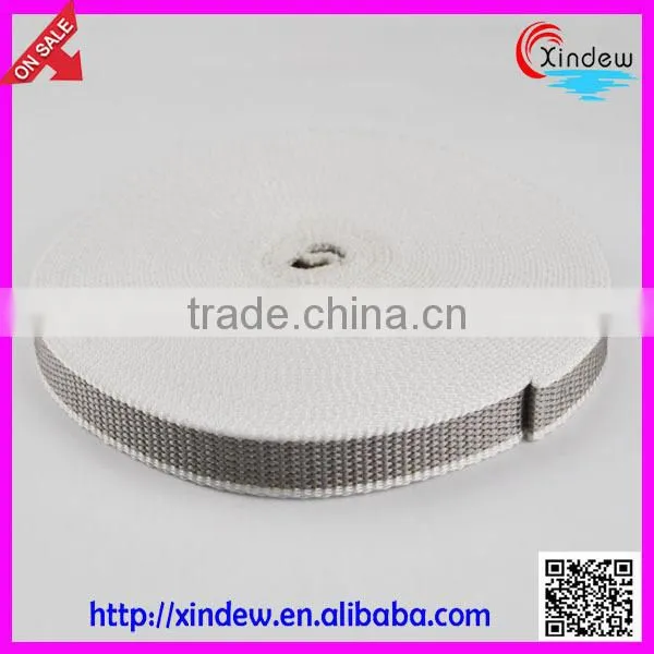School Bag Tape Ribbon Grey Woven pp Webbing XDGL-005