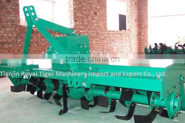 3 Point Ratory Tiller Coupled With Diesel Tractors for Rice Field Cultivation