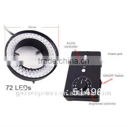 Ring Light 62mm 72 LED Microscope Camera Illuminator Flash Lens photo-4