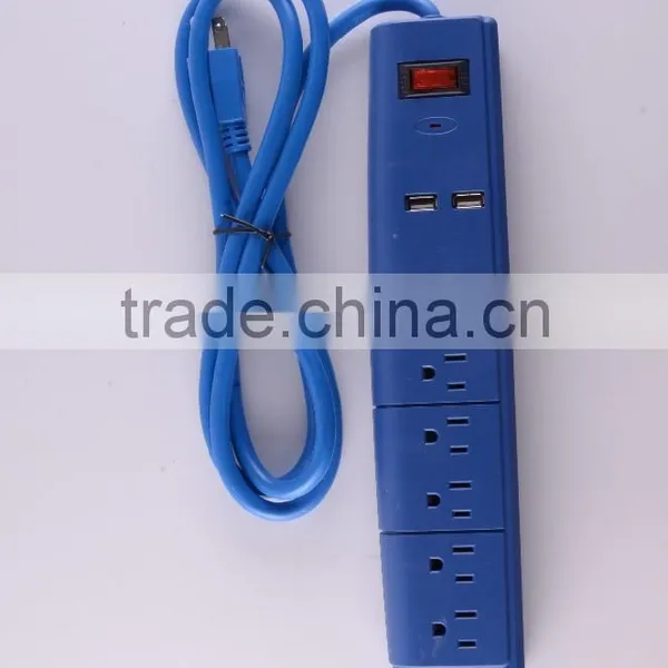 H30147 ETL/CETL Surge Protector 6 Outlet Power Strip With 2 USB Charging Ports Heavy Duty 15 AMP photo-2