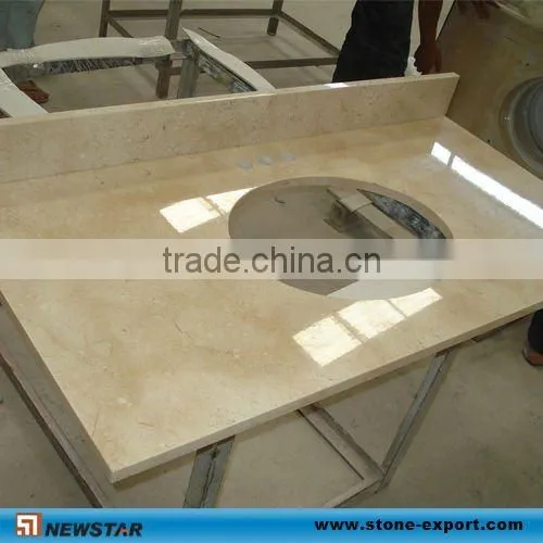 Beige Marble Vanity Top,Bathroom Countertop photo-1