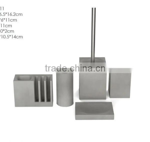 White Marble Bathroom Accessories Set Bathroom Accessory photo-2