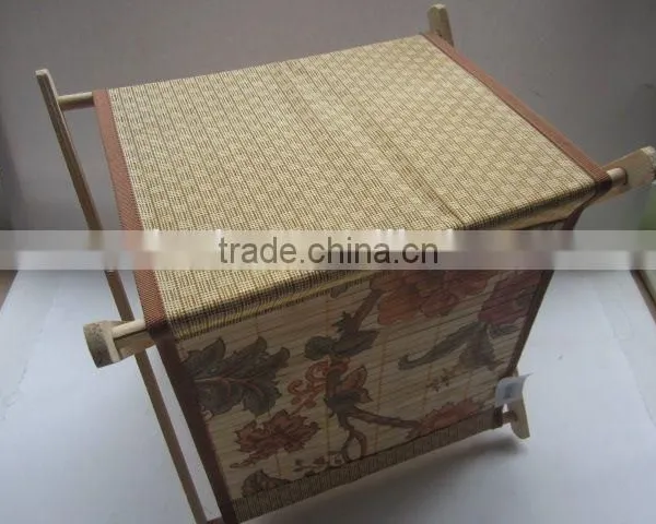Foldable Non-woven With Wooden Holder Storage Box photo-6