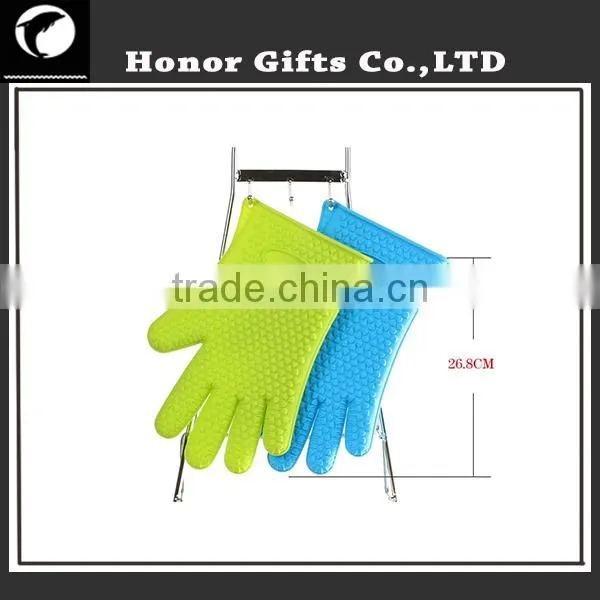Customized Logo Wholesale Waterproof Heat Resistant Non-stick Silicone Gloves photo-5