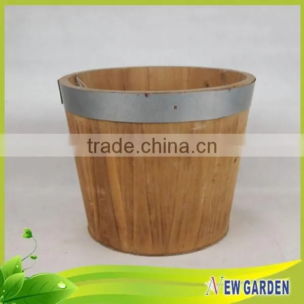 Handicraft Attractive Price Outdoor Garden Tall Square Wooden Vases photo-2